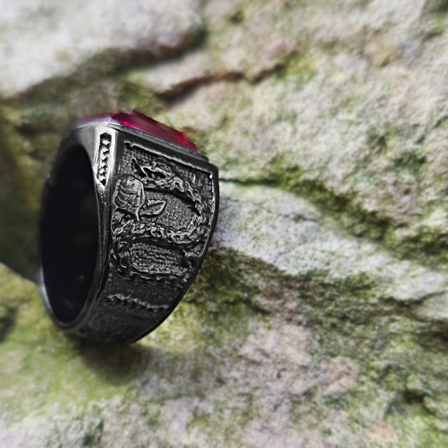 Red Snake Ring