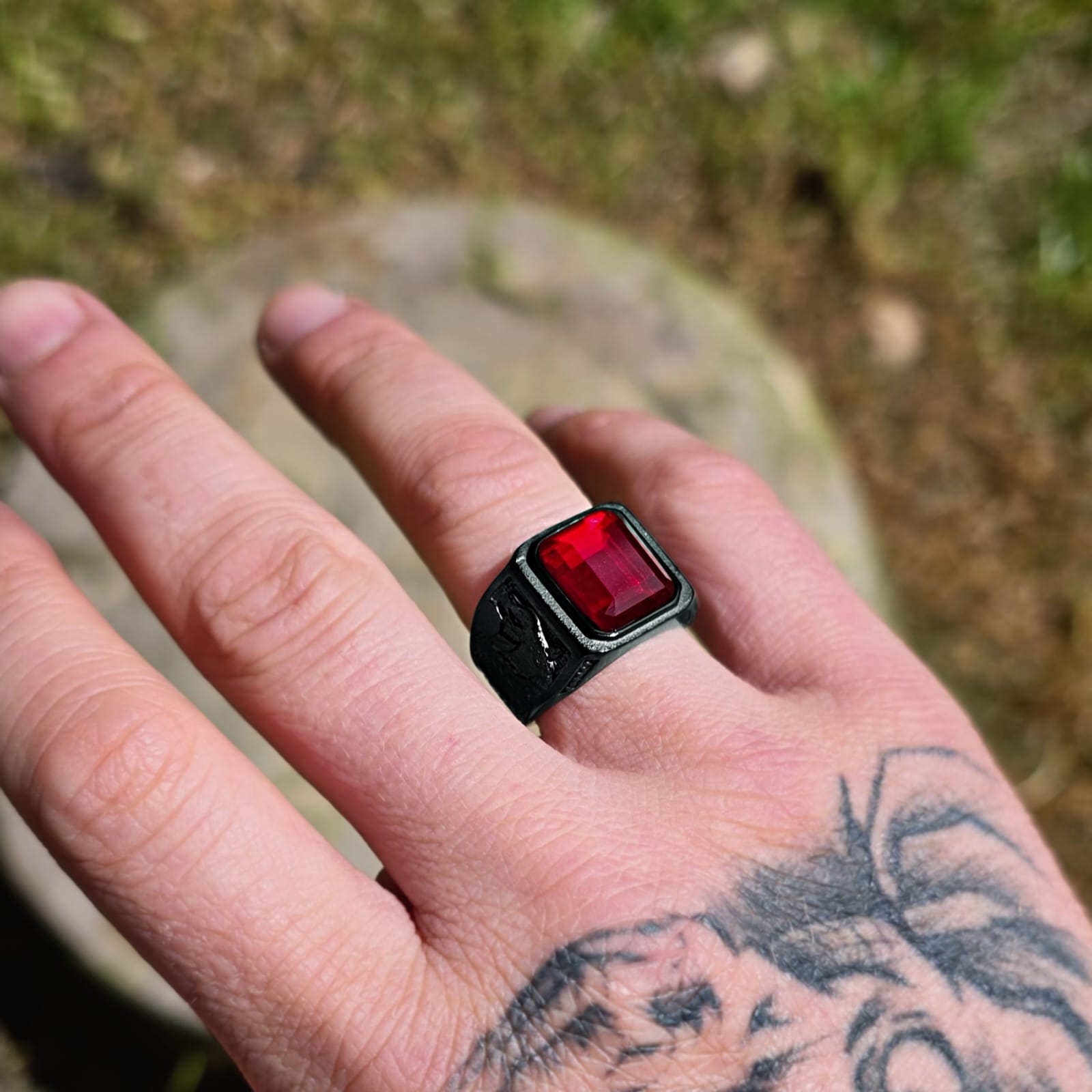 Red Snake Ring