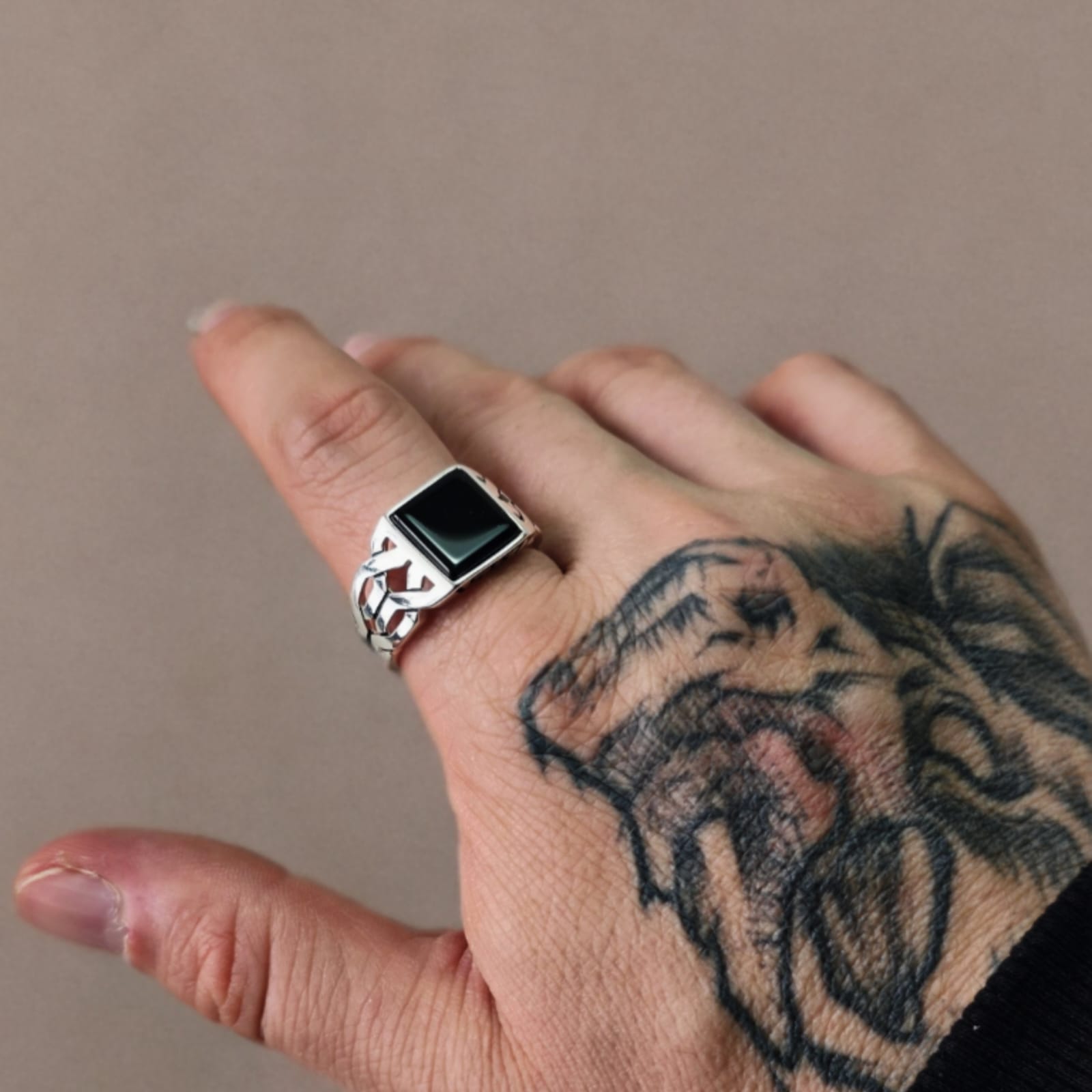 NIGHTFALL RING -PLATA 925-