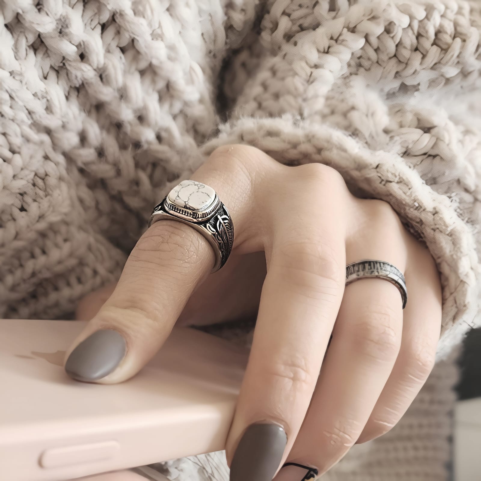 PLUMA BLANCA RING