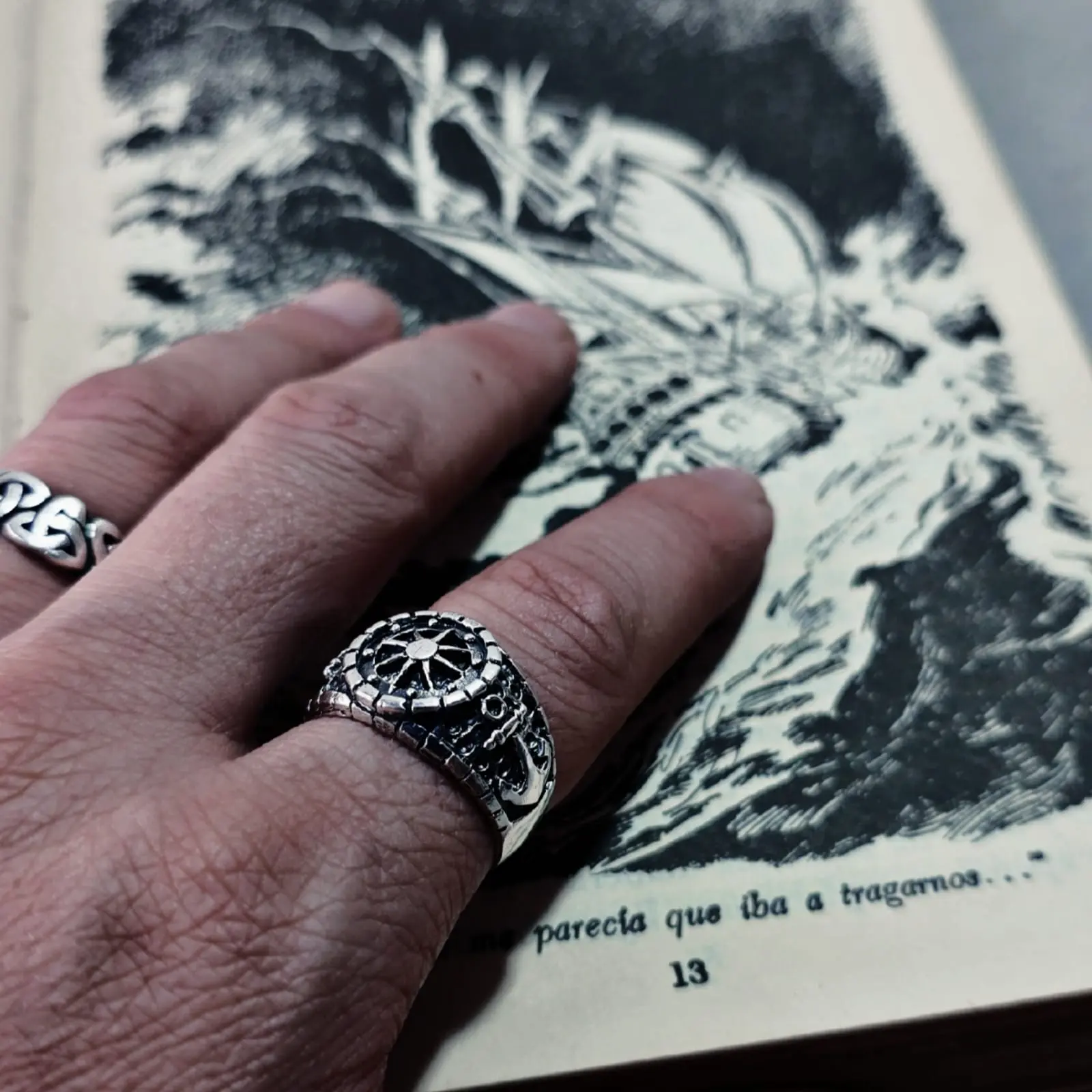 Compass Ring Plata