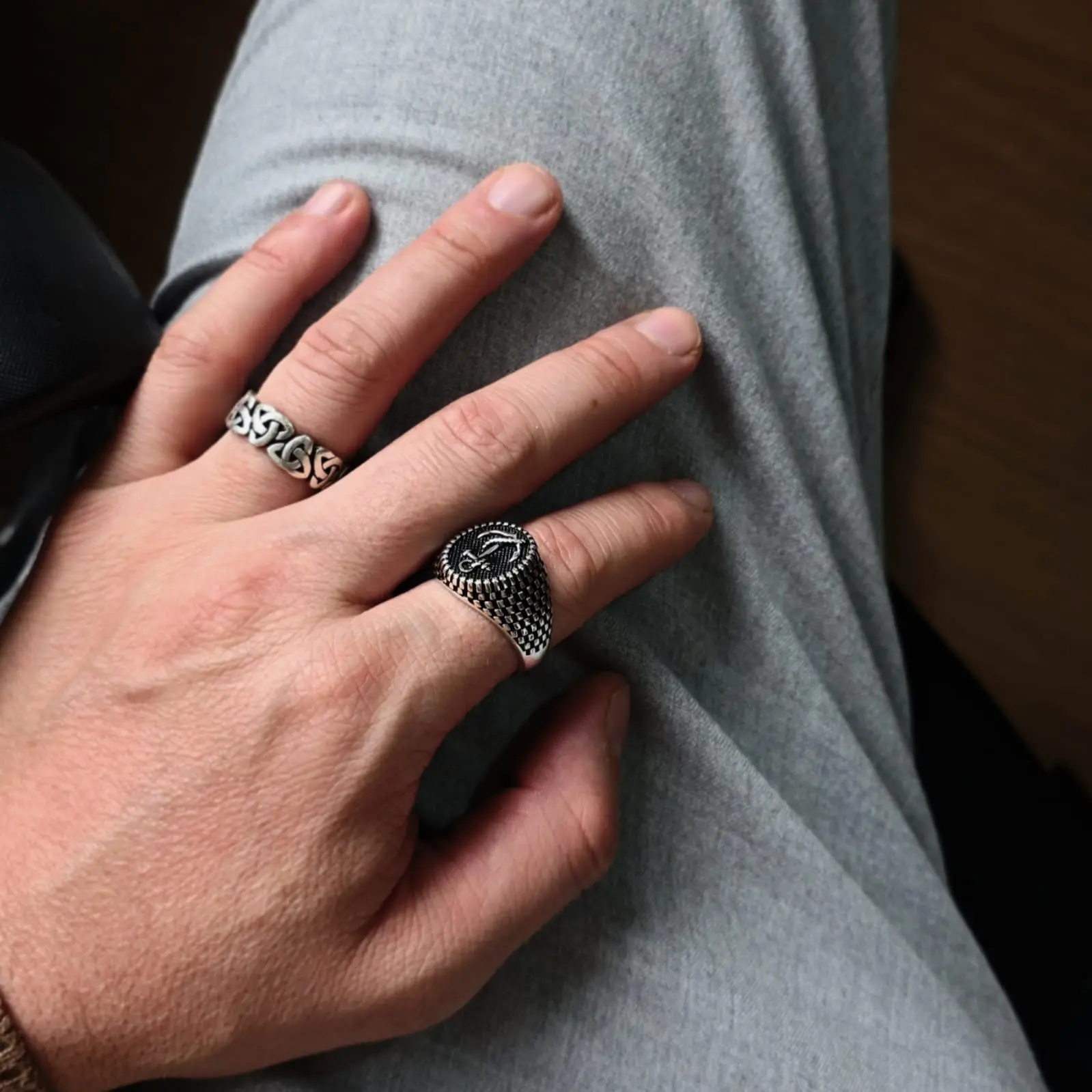 ANCHR RING PLATA