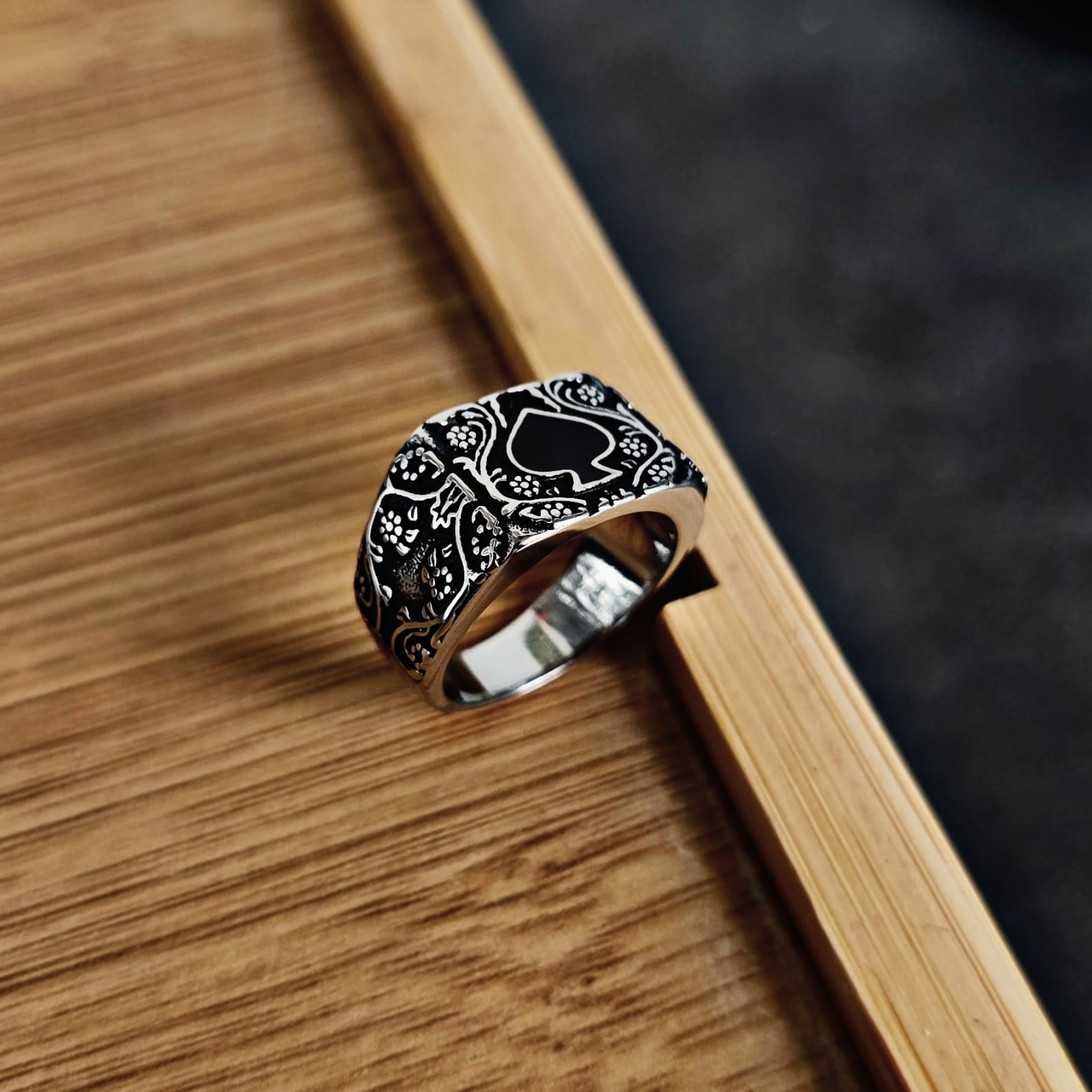 ACE OF SPADES RING