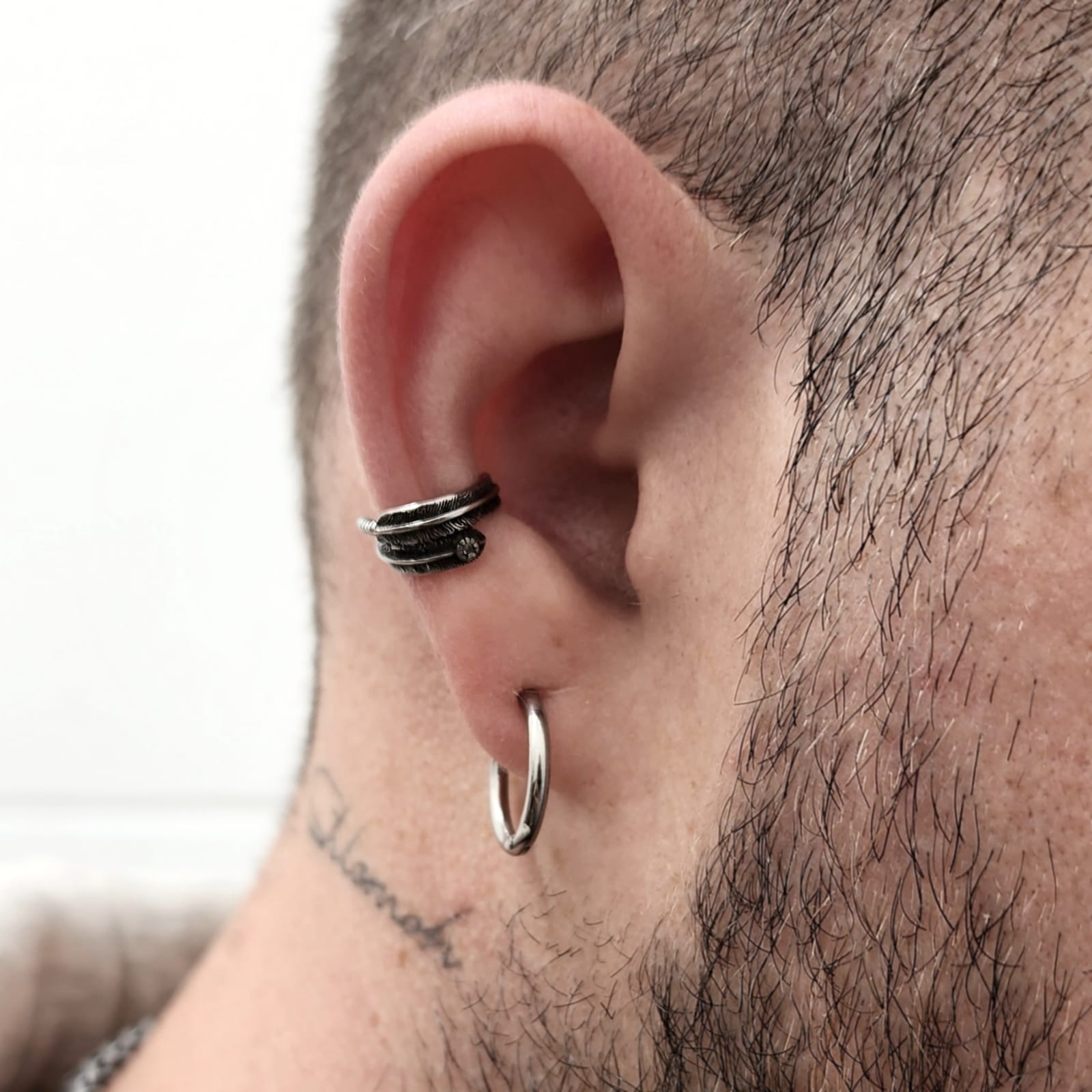 Earcuff double feather
