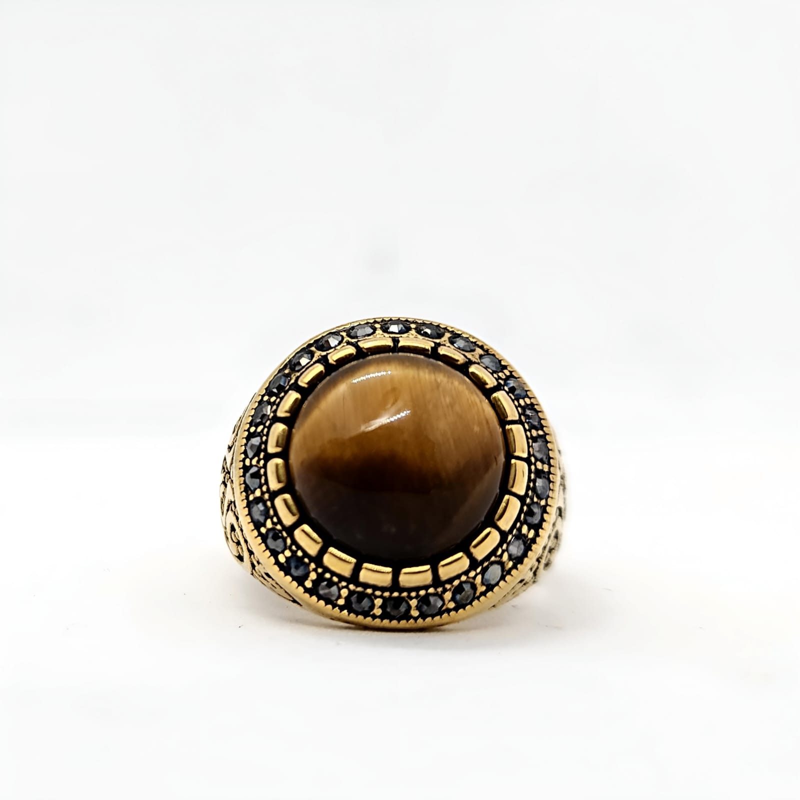 Victorian Ring ojo de tigre
