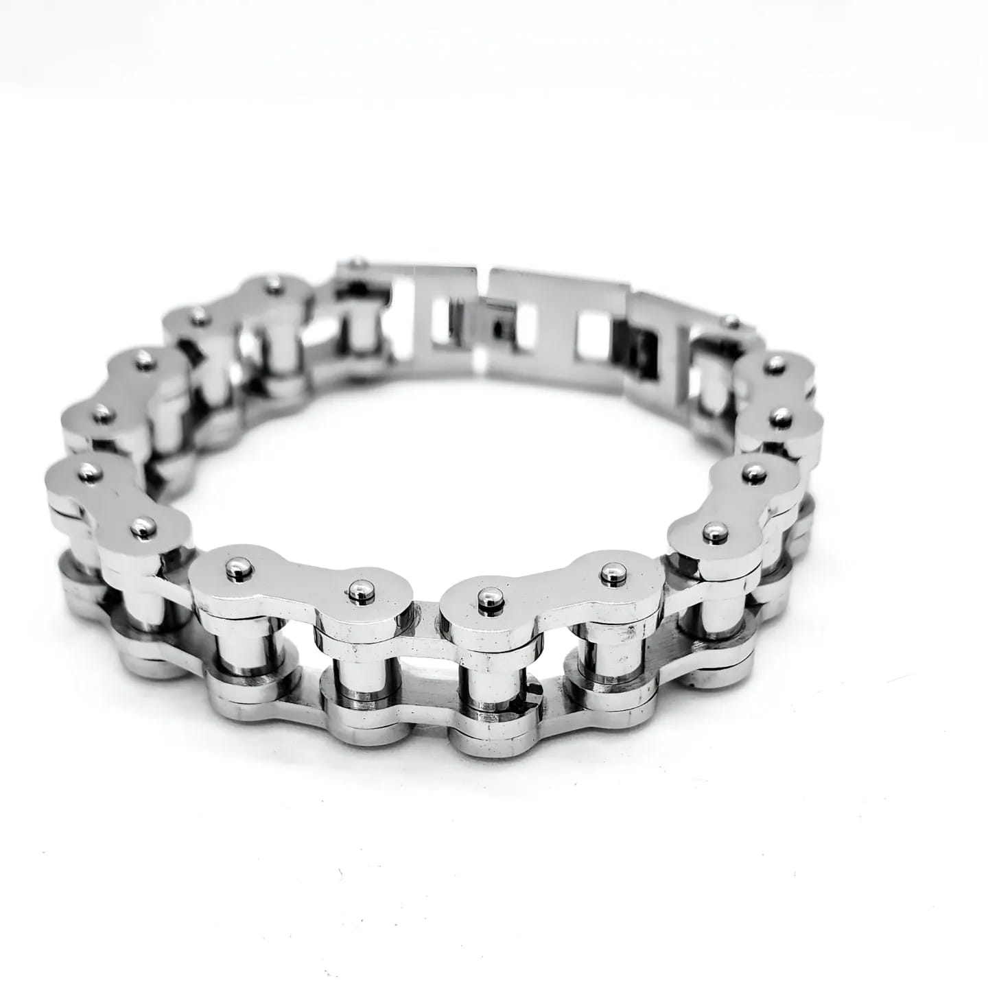 Motochain silver Brazalete