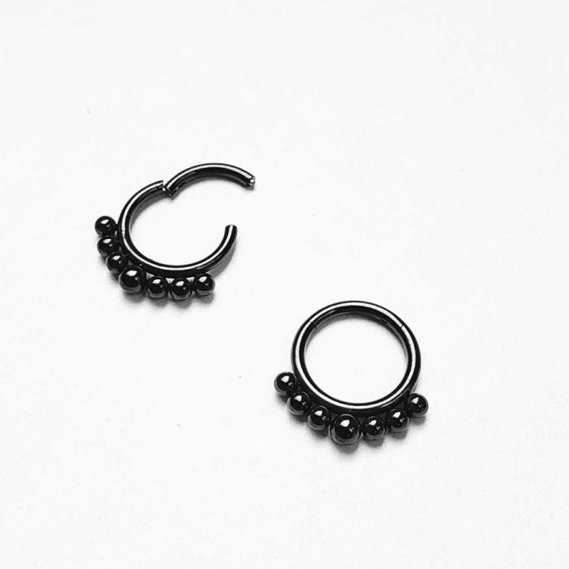Drops 8 mm black candongas