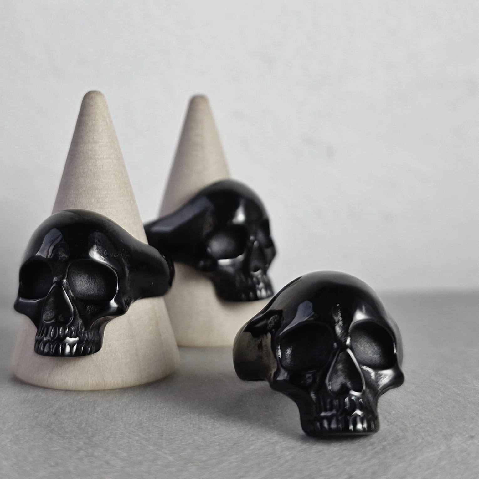 Skullpture Black Ring
